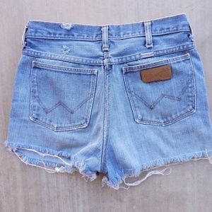 Vintage Wrangler denim cutoff shorts